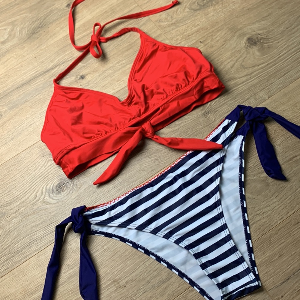 Kona Sol Red White & Blue Bikini
